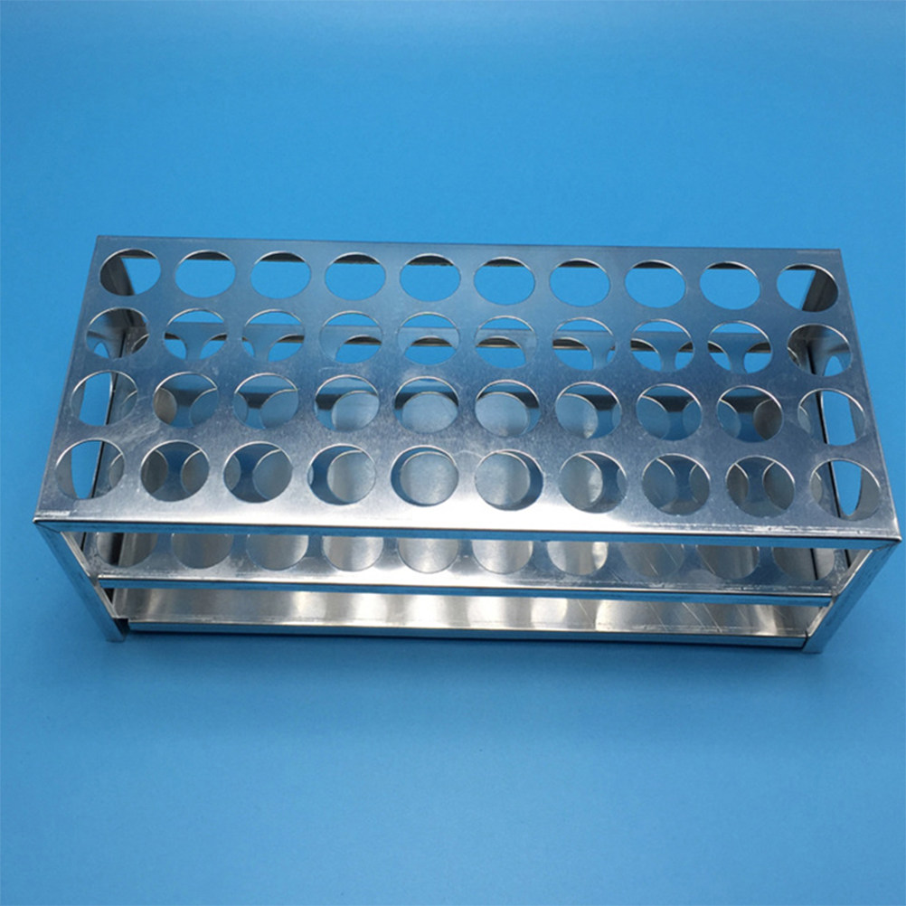 Lab Equipment - 알루미늄 재질의 40구멍 시험관 보관대, 학교